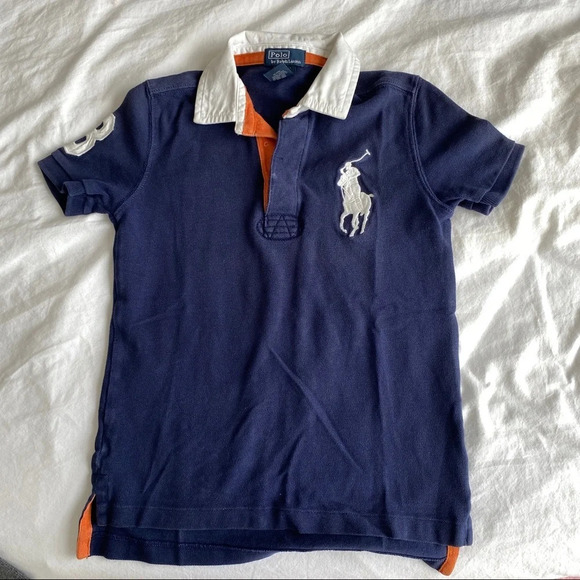 Polo Ralph Lauren Other - Top tee shirt Polo Ralph Lauren 7T big polo shirt sleeves blue
